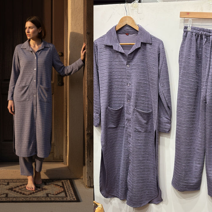 LC04 - LILAC WINTER LYCRA CO-ORD SETS