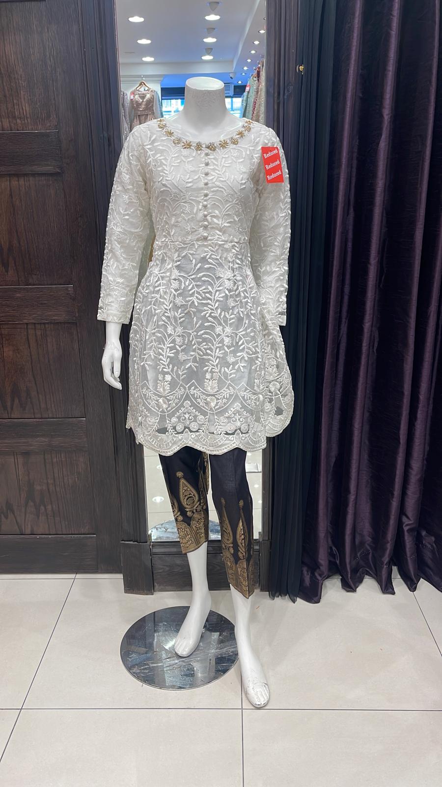 EMBROIDERED ORGANZA KURTA TOP KT54
