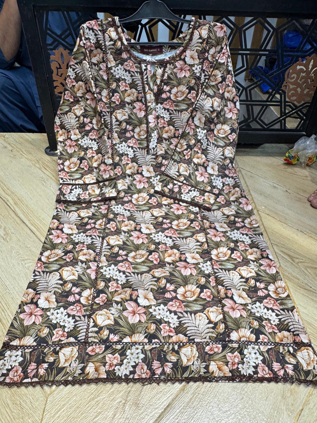 KHADDER PRINT KURTA TOP KK12