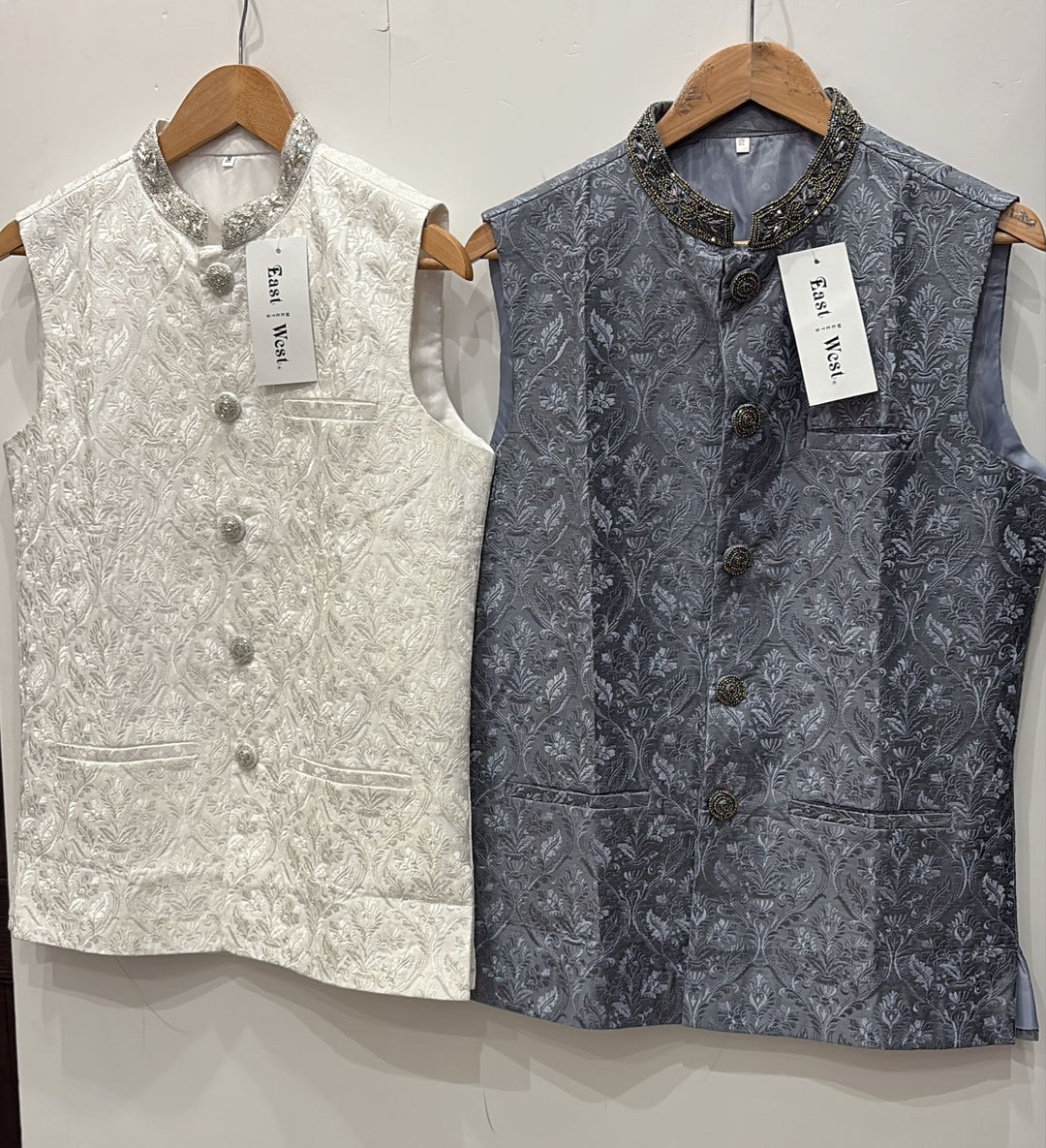 CW41-51 - EMBROIDERED & HAND EMBELLISHED WAISTCOAT