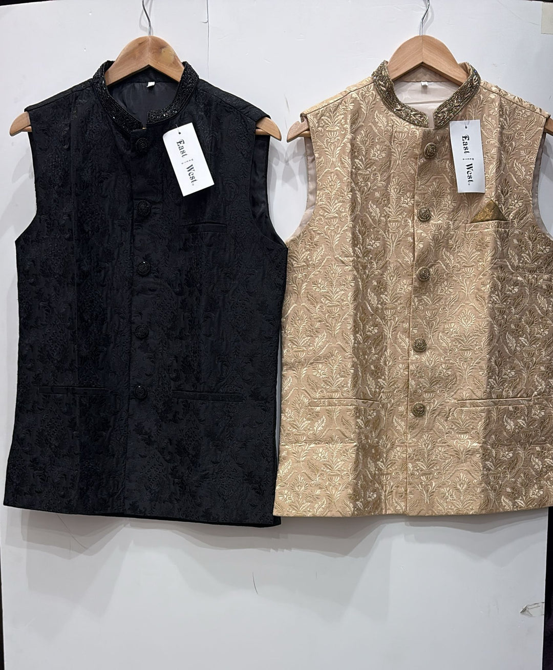 CW40-48 - EMBROIDERED & HAND EMBELLISHED WAISTCOAT