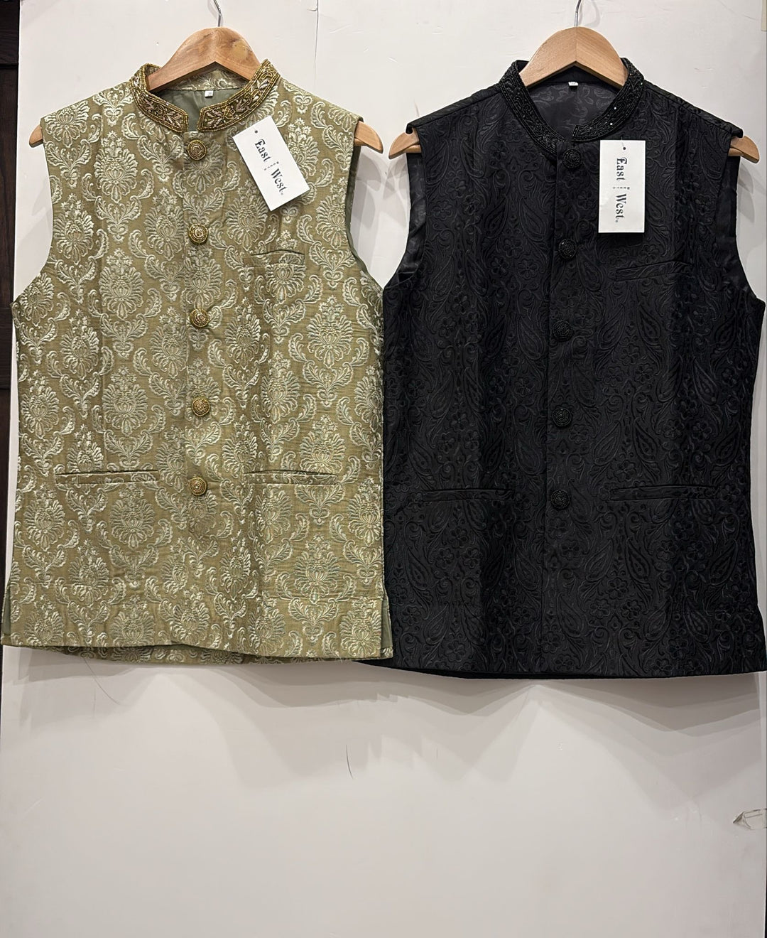 CW42-44 - EMBROIDERED & HAND EMBELLISHED WAISTCOAT
