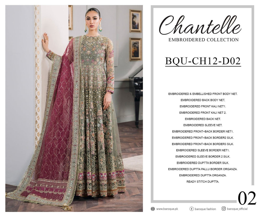 CHANTELLE EMBROIDERED UNSTITCHED SUIT BQU-CH12-D02