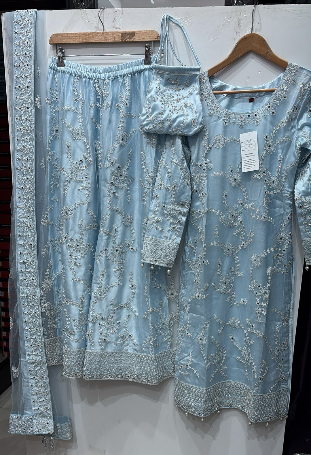0171B- EMBROIDERED & EMBELLISHED NET SUIT