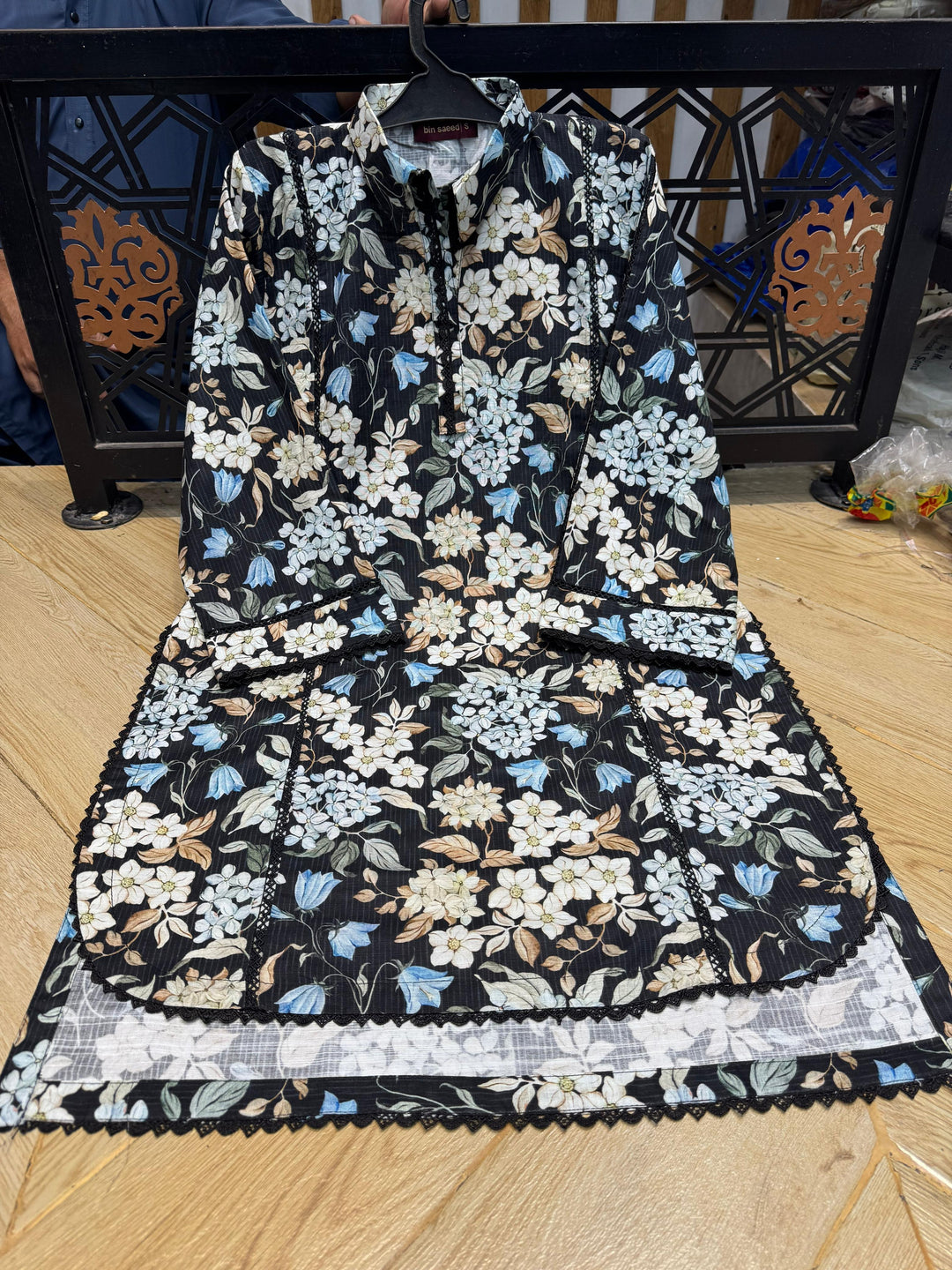 KHADDER PRINT KURTA TOP KK17