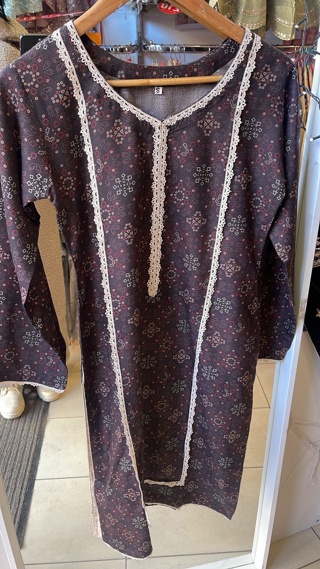LINEN PRINT KURTA TOP KL03