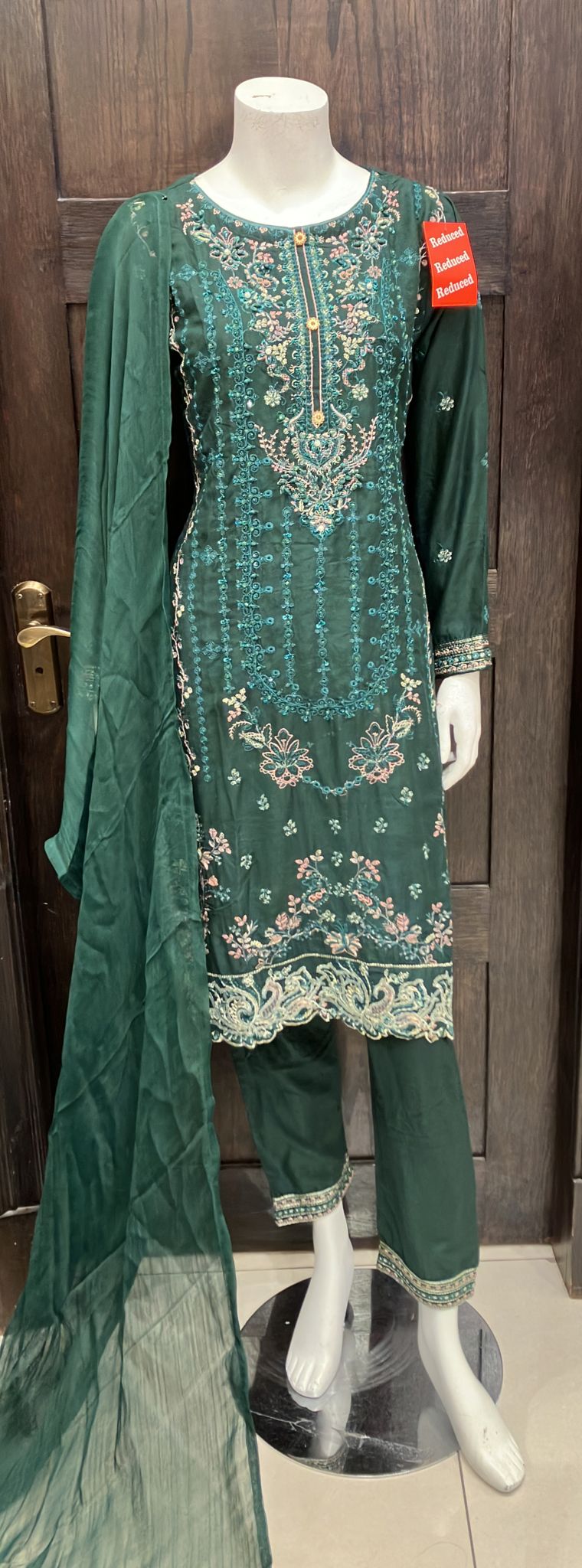 EMBROIDERED LINEN 3 PIECE SUIT 69A