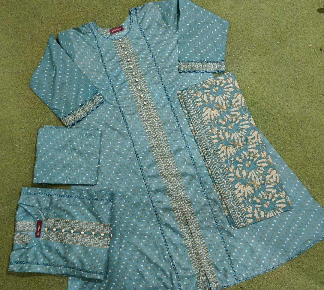 Lp01 - COTTON PRINT 3 PIECE SUIT