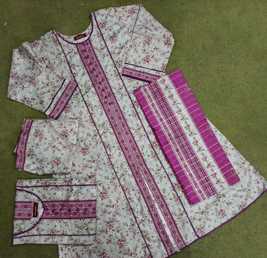 LP08 - COTTON PRINT 3 PIECE SUIT