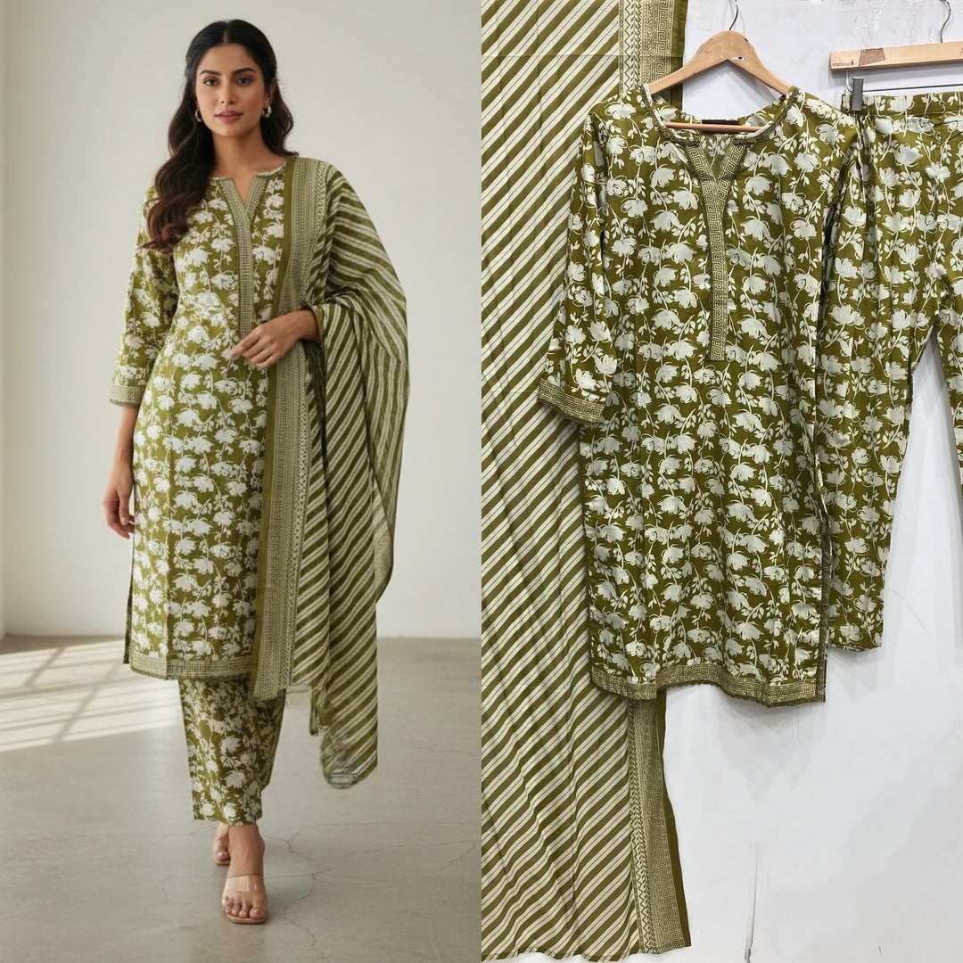 BN01 - LAWN PRINT 3 PIECE SUIT