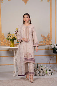 EMBROIDERED LINEN 3 PIECE SUIT 70B