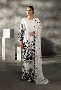 EMBROIDERED VISCOSE SILK 3 PIECE SUIT 373B