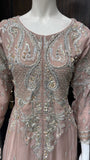 EMBROIDERED CHIFFON 3 PIECE SUIT 424A