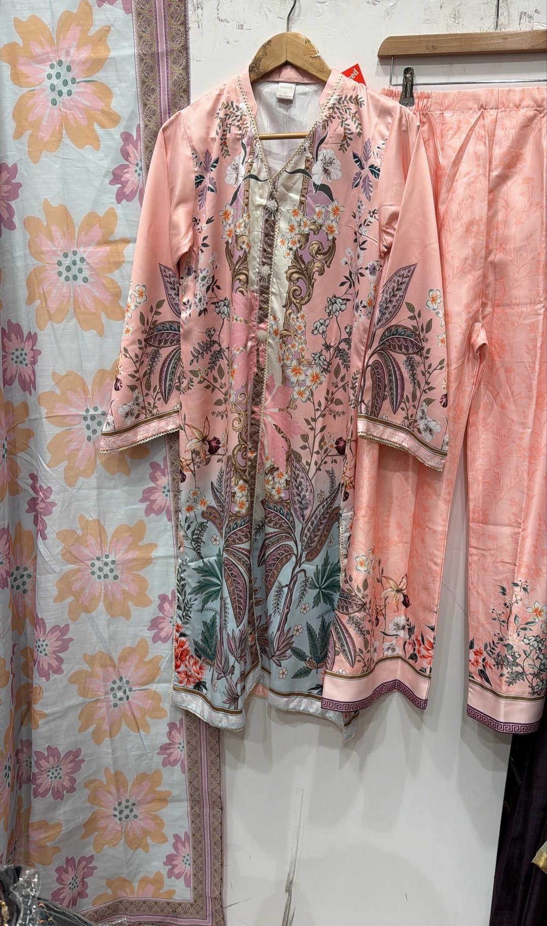 WL06 Embroidered Winter Linen 3-Piece Suit - East meets west clothing 