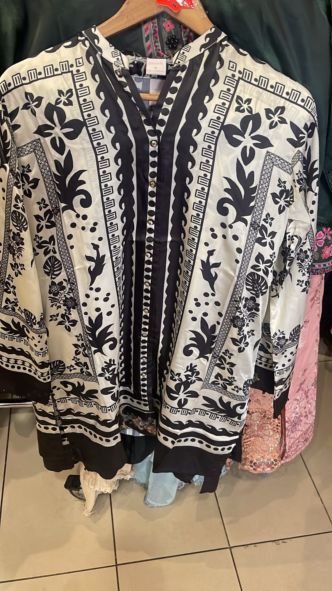 Zc07- SHAMOZ SILK PRINT CO-ORD 2 PIECE
