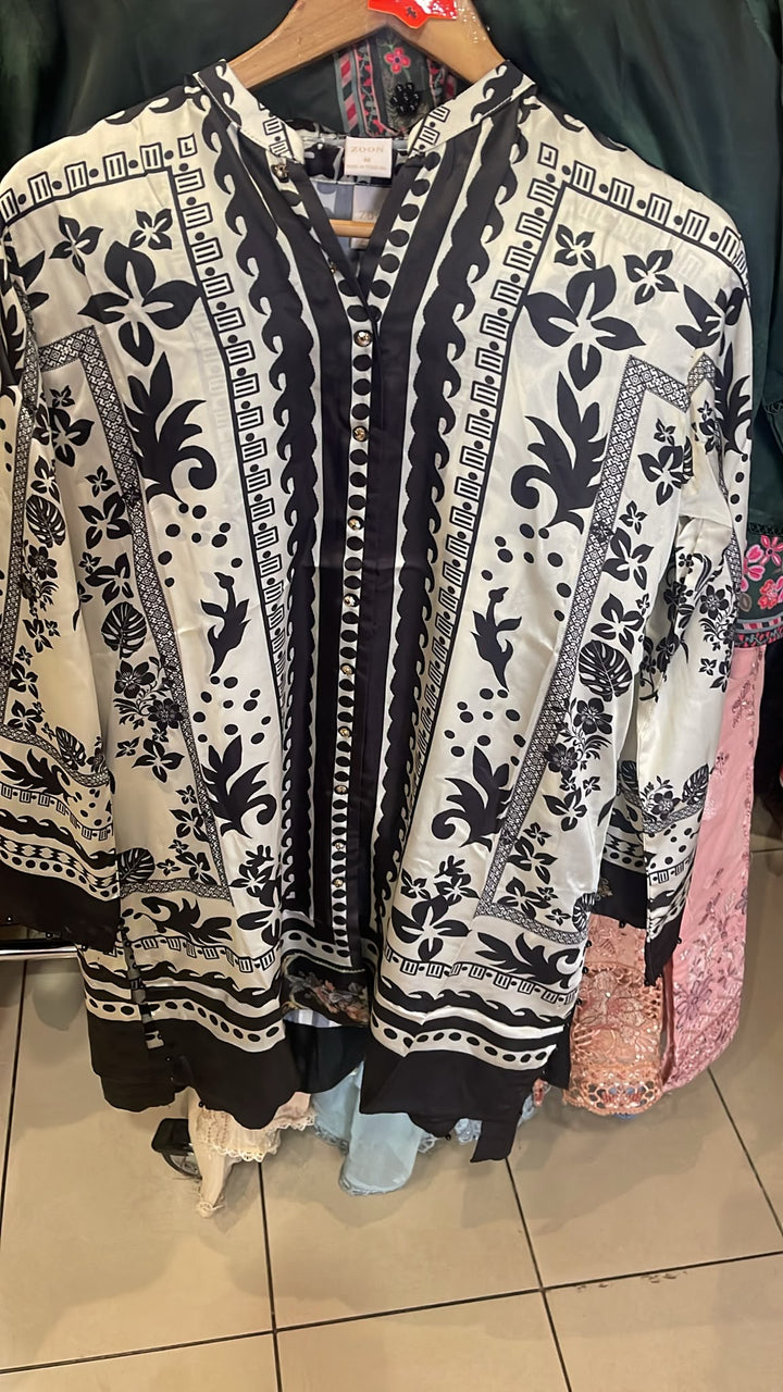 Zc07- SHAMOZ SILK PRINT CO-ORD 2 PIECE