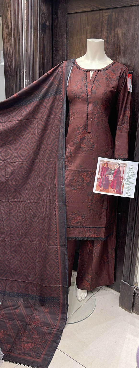 DHANAK PRINT 3 PIECE SUIT BD02