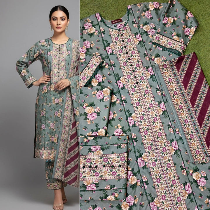 Lp03 - COTTON PRINT 3 PIECE SUIT