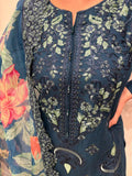 EMBROIDERED LINEN 3 PIECE SUIT 061A
