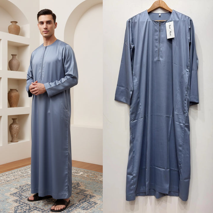 JM426- MEN'S SATIN OMANI THOBE/JUBBA