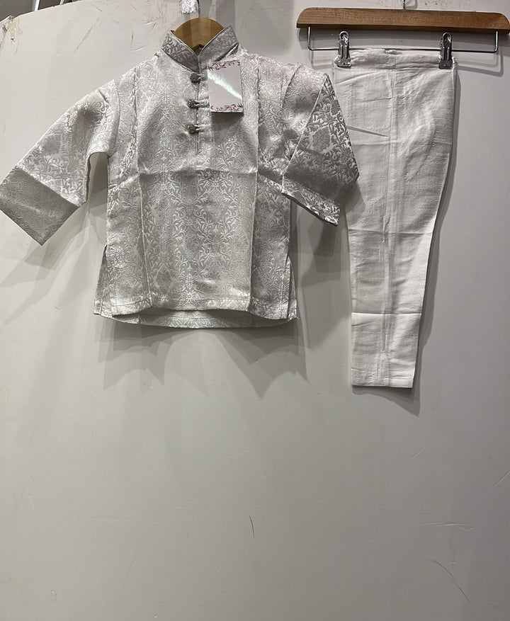 JN611c - Jacquard Silk kameez set for Men & Boys
