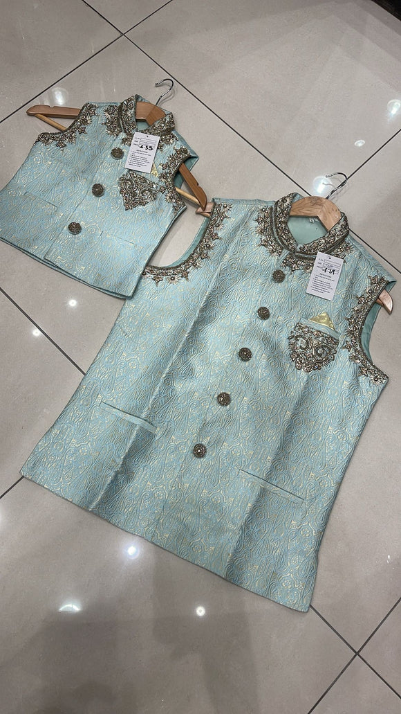 EMBROIDERED BANARSI SILK WAISTCOAT CW11