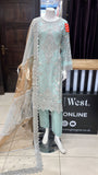 EMBROIDERED ORGANZA 3 PIECE SUIT 480B