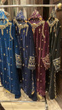 NV45- Embroidered Velvet 3 Piece Suit with Chiffon Dupatta