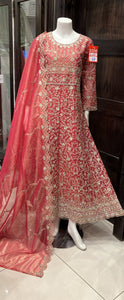 EMBROIDERED ORGANZA DRESS 3 PIECE 344B