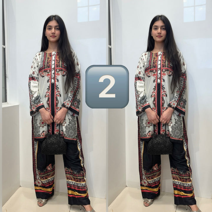 SC02- LINEN PRINT CO-ORD 2 PIECE SUIT