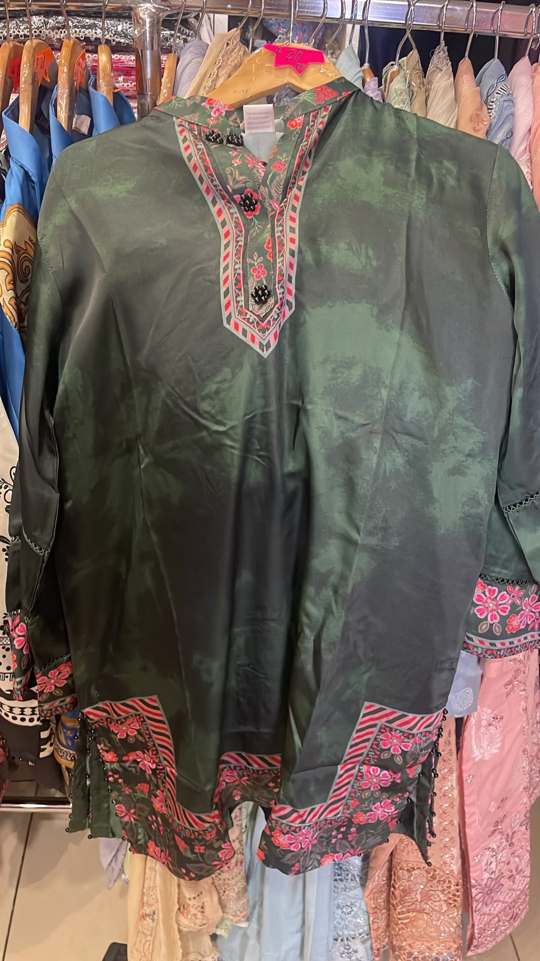 Zc10- SHAMOZ SILK PRINT CO-ORD 2 PIECE