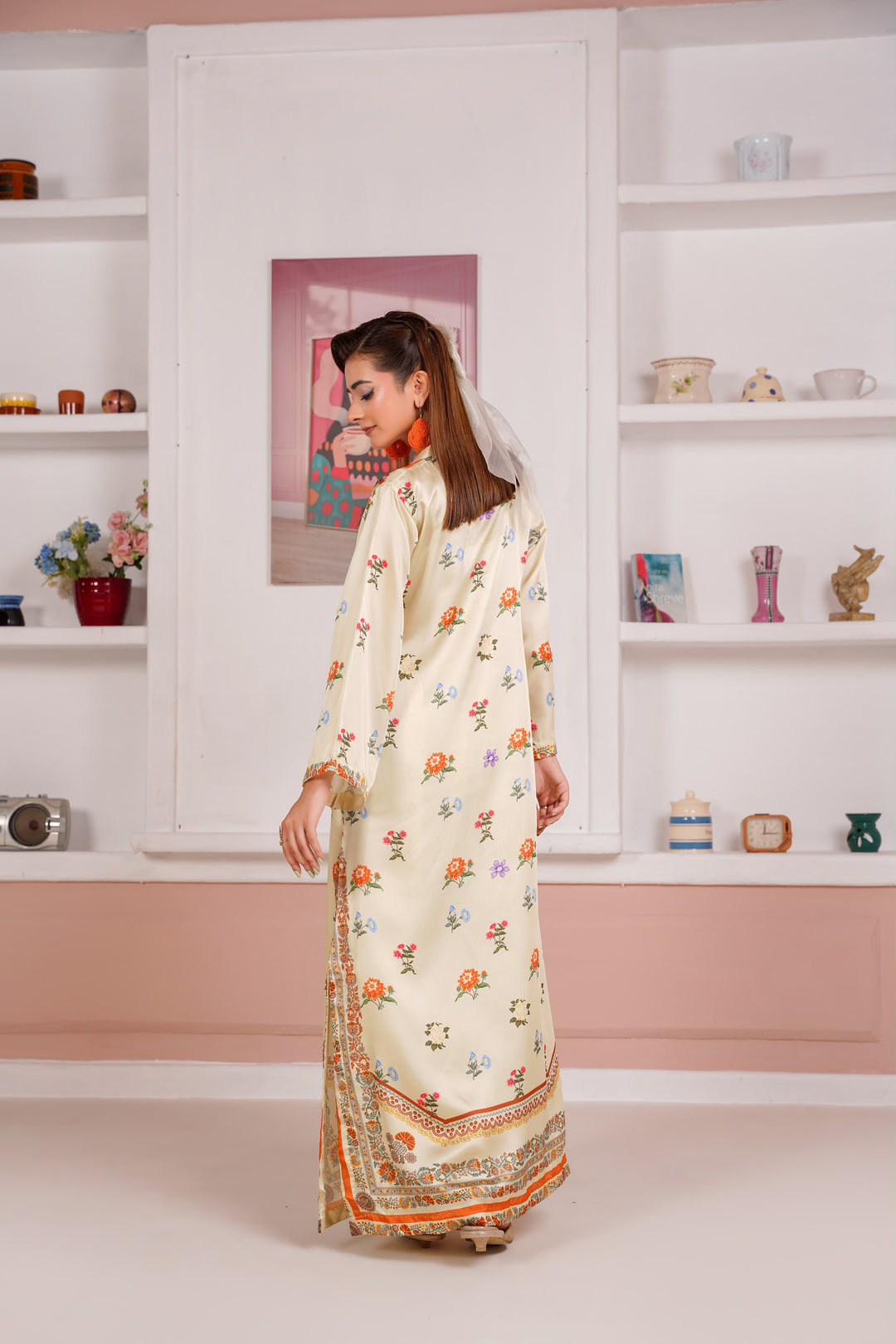 ZS08 - Elegant Silk 2-Piece co-ord Pakistani Suit