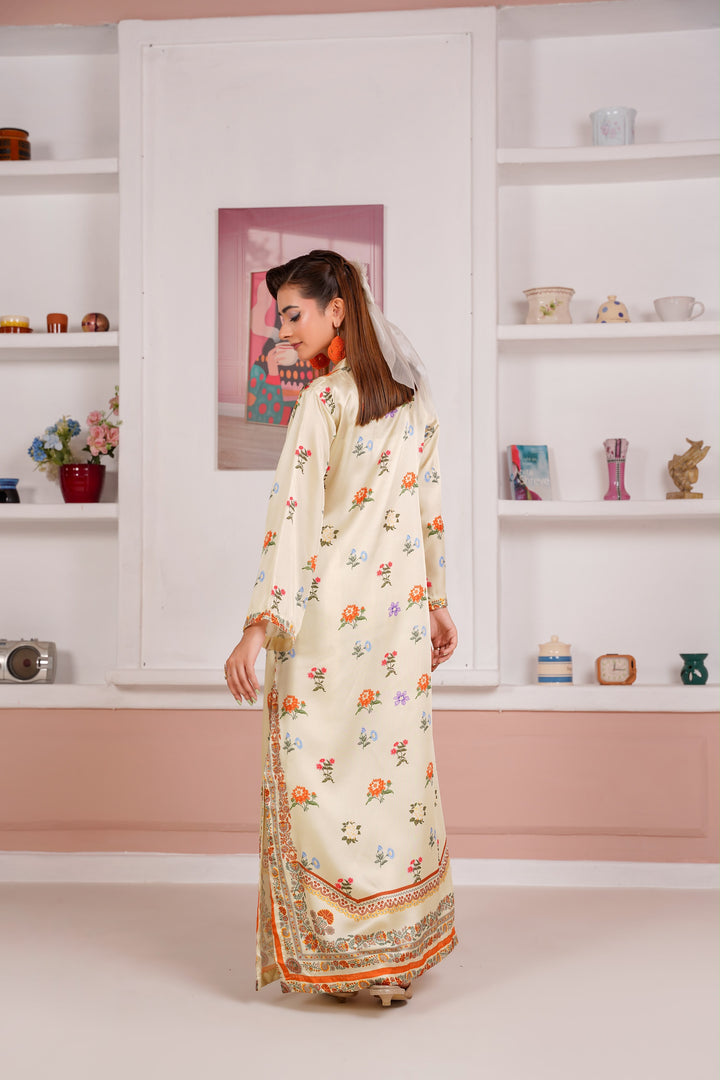 ZS08 - Elegant Silk 2-Piece co-ord Pakistani Suit