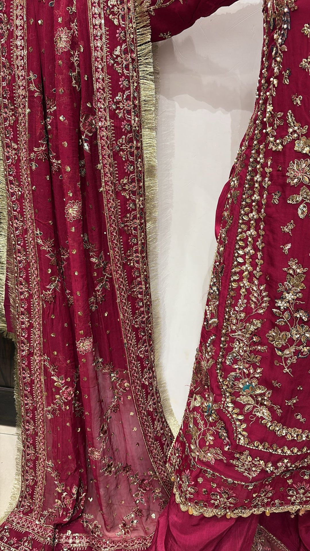 EMBROIDERED & EMBELLDHED 3 PIECE SUIT 349A