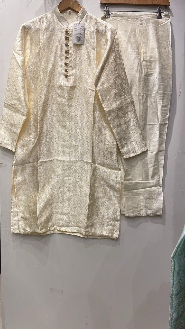 JN611H - Jacquard Silk kameez set for Men & Boys