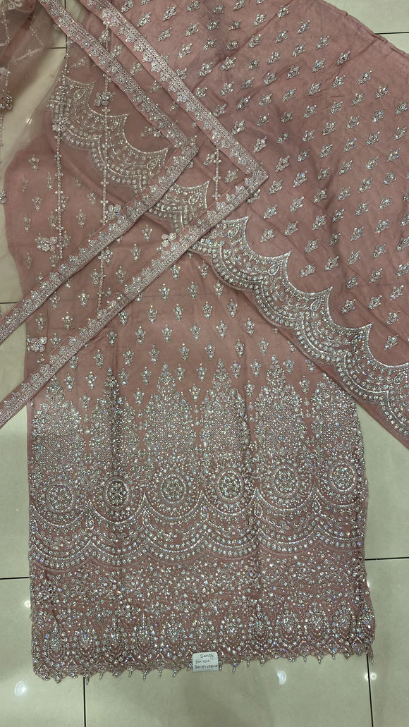 HEAVILY EMBROIDERED 4 PIECE SUIT UNSTITCHED 01NUS0a