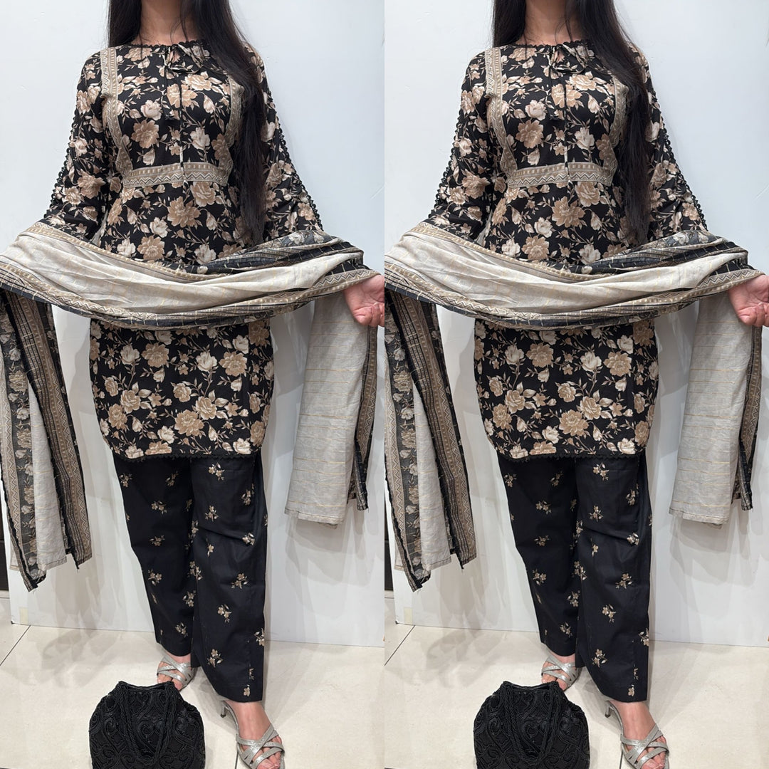 NC01 - Lawn Print 3 Piece Suit