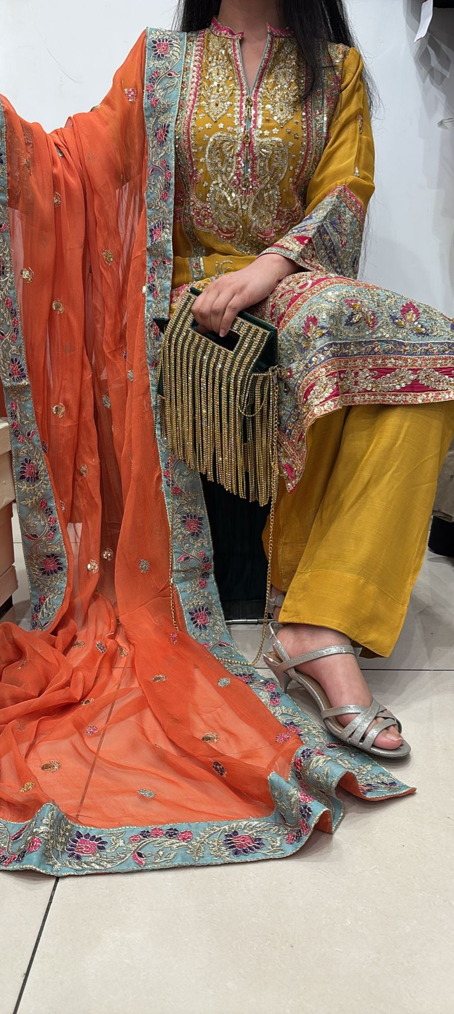 EMBROIDERED 3 PIECE SUIT ADA WORK NM1215