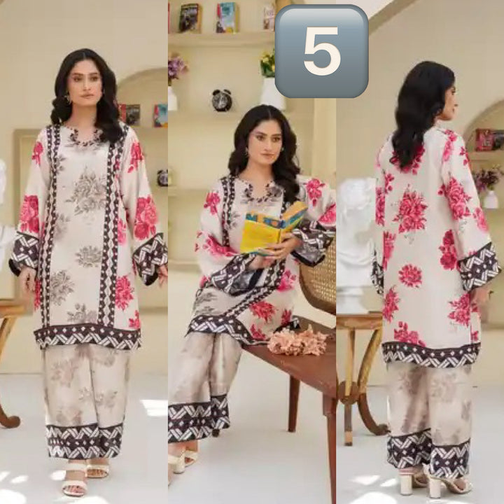 Sm05- SHAMOZ SILK PRINT CO-ORD 2 PIECE SUIT