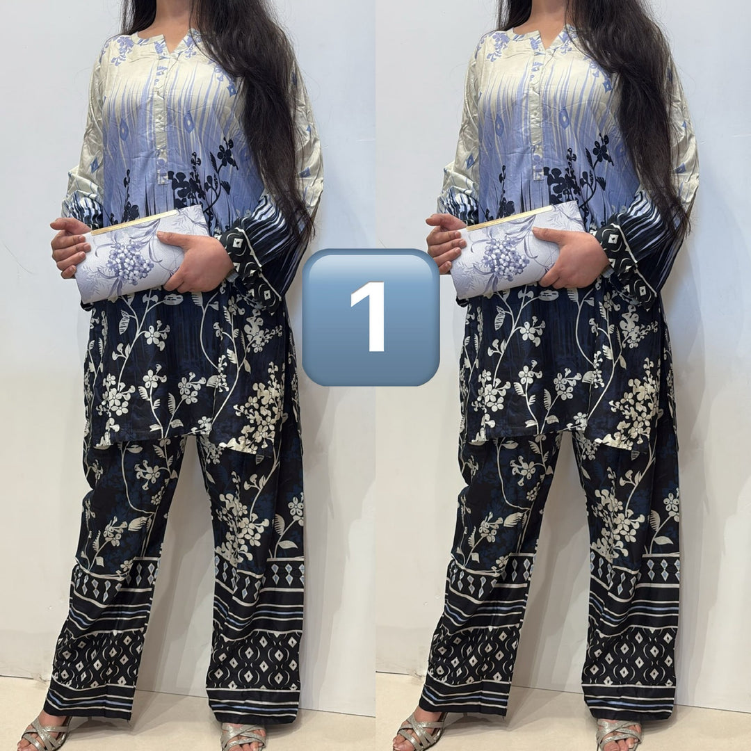 SC01- LINEN PRINT CO-ORD 2 PIECE SUIT