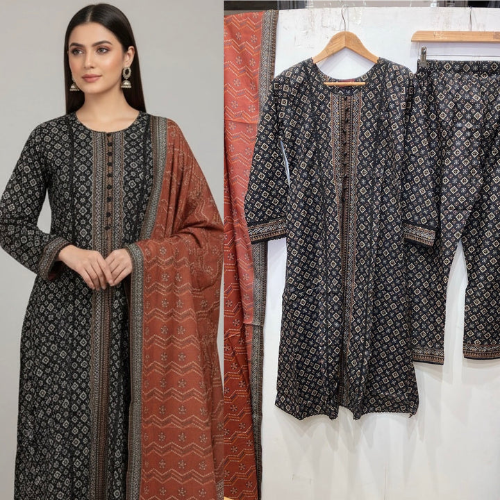 LP06 - COTTON PRINT 3 PIECE SUIT