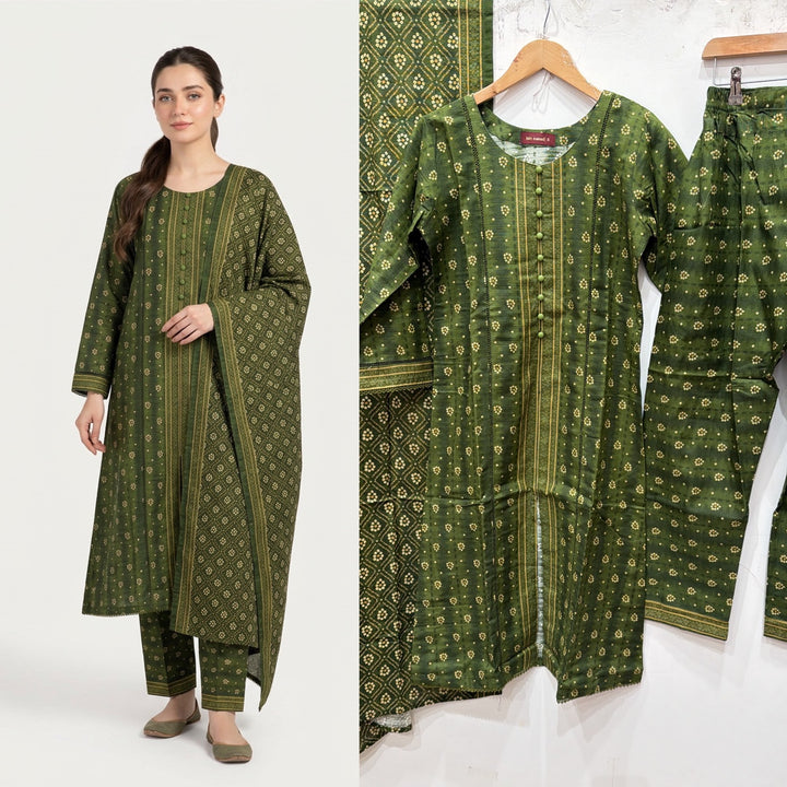 KBS06 Bin Saeed Soft Winter Khadder 3-Piece Suit - East meets west clothing 