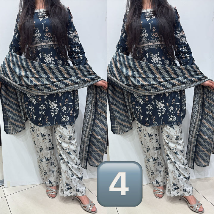 NL04 - Lawn Print 3 Piece Suit