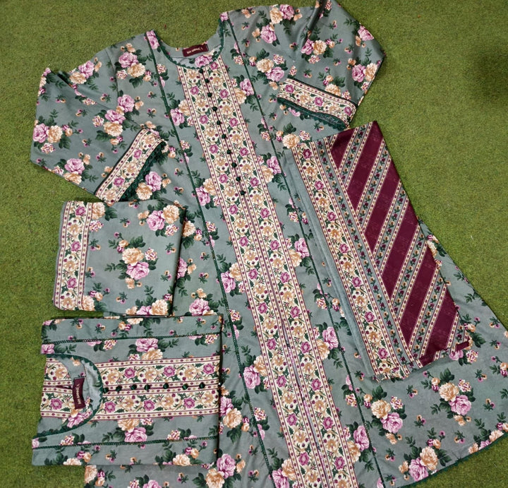 Lp03 - COTTON PRINT 3 PIECE SUIT
