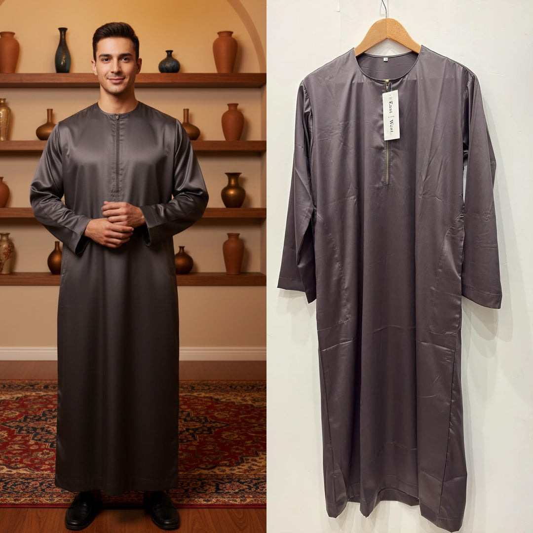JM425- MEN'S SATIN OMANI THOBE/JUBBA