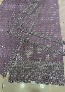 HEAVILY EMBROIDERED 4 PIECE SUIT UNSTITCHED 05NUS0d