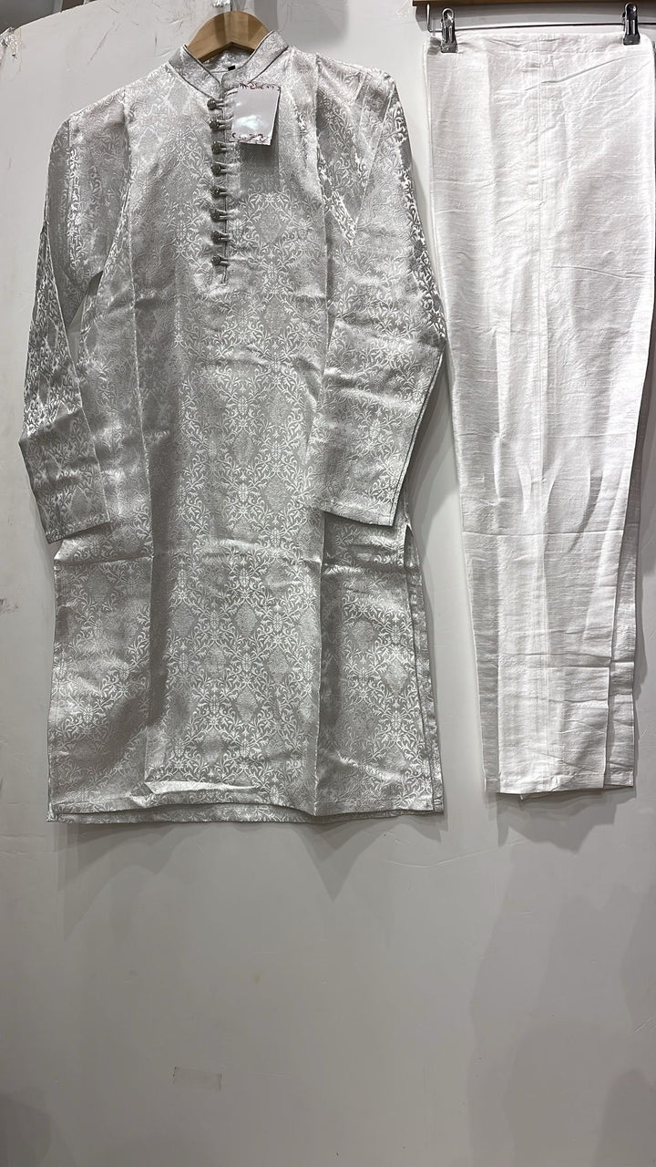 JN611c - Jacquard Silk kameez set for Men & Boys