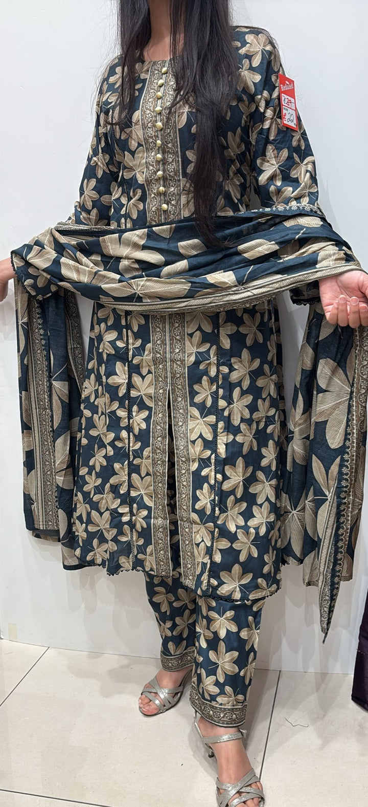NBS06- Bin Saeed Lawn Print 3 Piece Suit