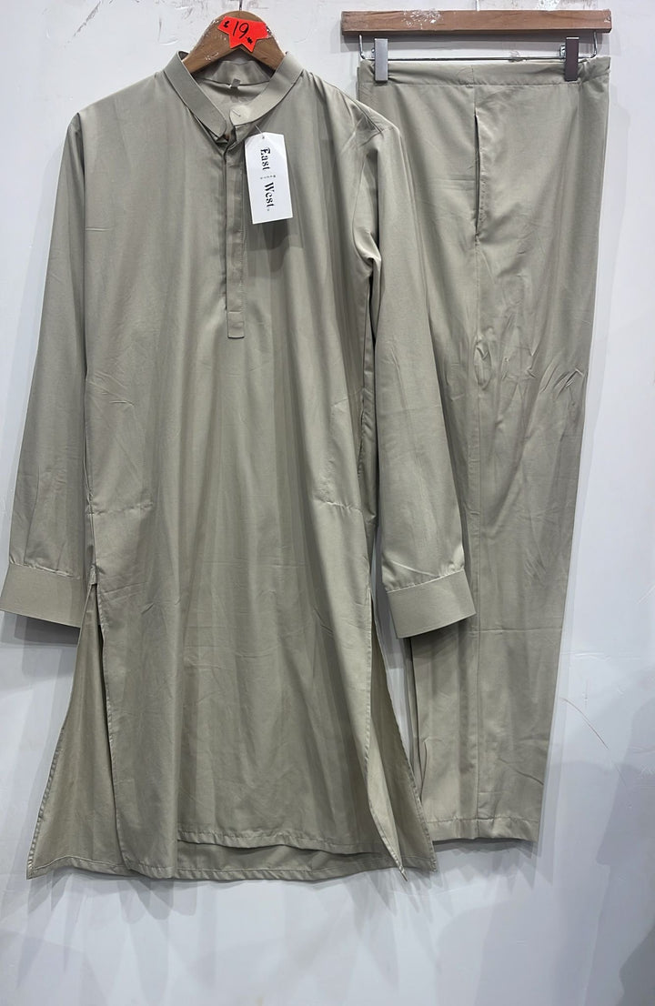 MN21C Men's Stone Beige traditional Kameez set