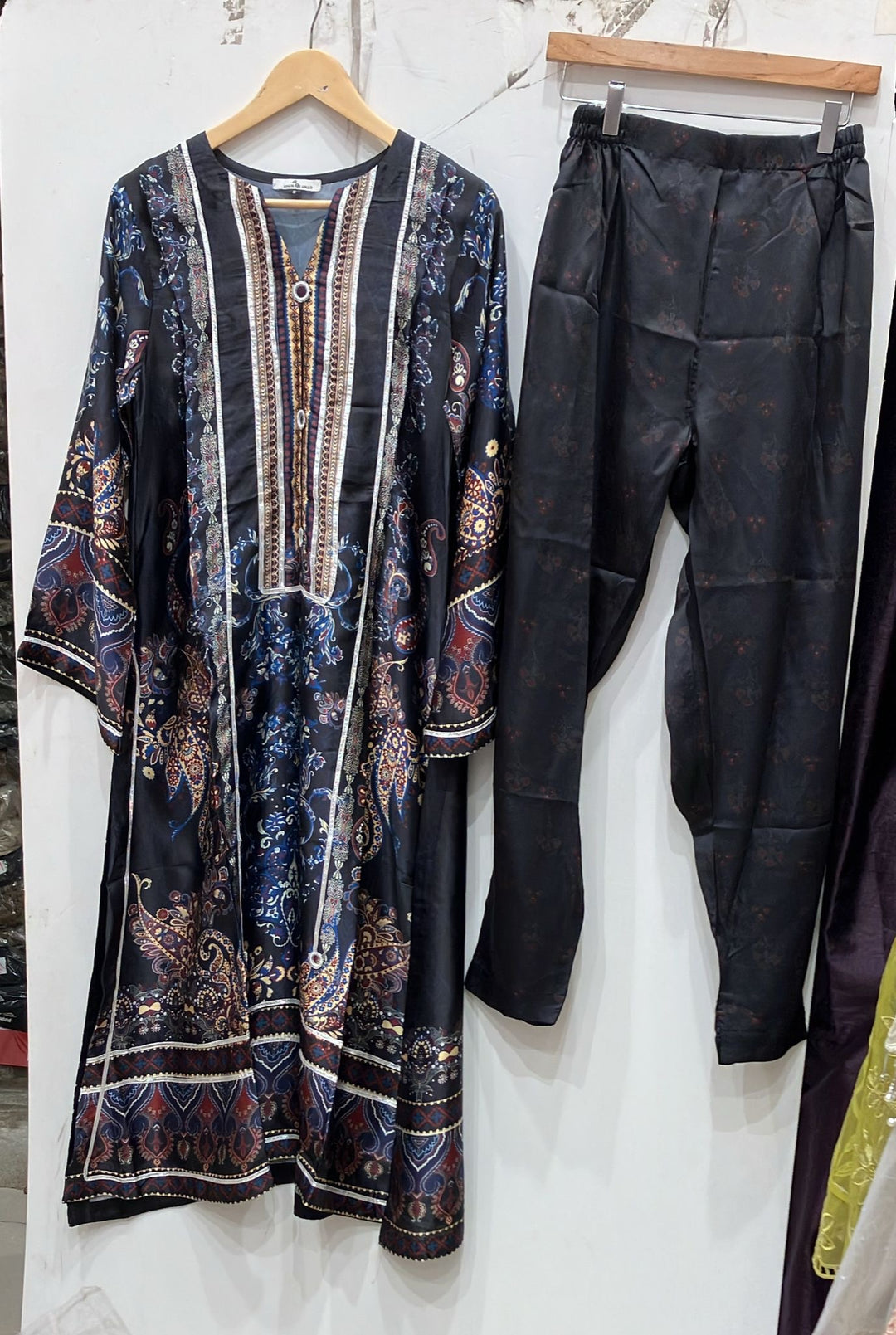 NS08 - Elegant Silk 2-Piece co-ord Pakistani Suit